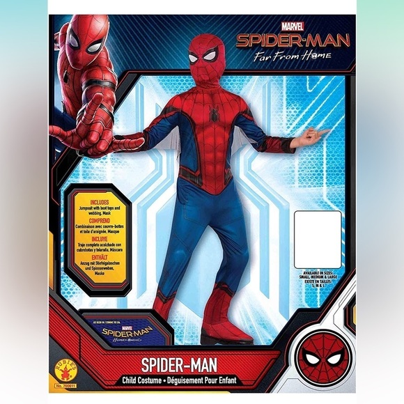 Marvel Spider-Man Far from Home Child's Spider-Man Costume & Mask - Picture 3 of 4